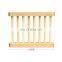 6Pcs Natural Bamboo Wood Bathroom Shower Wooden Soap Dish Tray Soap Dish Wood Storage Holder Plate