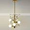 Art Supplies Nordic Lamp Ceiling Light Titanium Gold Globe Bubble Chandelier