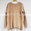 Fashion cony hair beautiful sweaters for woman