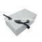 Custom logo foldable packing box with magnetic closure and ribbon packaging for clothing