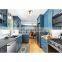 For Prefab House Shaker Style Solid Wood MDF Kitchen Cabinet With Island