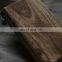 Factory wholesale custom rustic natural wood service tray, home decorative wooden tray with metal handles