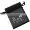 Custom clear feathered silk organza drawstring jewelry sliver packaging bag with fur