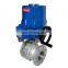ANSI Flange WCB Motorized Electric Ball Valve with Explosion proof Actuator Regulation Type