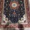 Yamei Lagend blue color persian silk carpet and rug 4x6ft