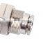 wholesale pneumatic nickel-plated brass straight through push to connection pipe fittings