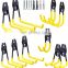 Heavy Duty Wall-mounted Steel 10 Pieces Garage Space-saving Storage Hooks Racks,Tool Storage for Ladders,Bicycles,and Bulk Items