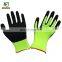 4SAFETY Grey Nylon Liner Black Sandy Nitrile Coated Good Grip Work Safety Gloves