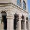 exterior arched marble stone door surround