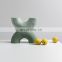 glue bonding special shape  two mouth green modern nordic home decoration vase