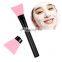 Wholesale Wooden Handle with Silicone Brushes Facial Mini Silicon Mask Brush Kit for Women