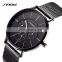 SINOBI Business Stylish Man Wristwatch S9738G Stainless Small Three Needle Dial Male Watch OEM Hand Watch