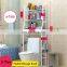 3-Tier Save Space Bathroom Organizer Stand Multi-Functional Stainless Steel Shelf Over The Toilet Storage Rack
