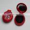 Customized Mini Pocket Size Oval Shaped Foldable Hair Brush with Mirror