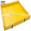 flexible temporary multipurpose quick release chemical yellow folding oil pool spill containment berm