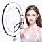 12 Inch LED Ring Light With Phone Holder And Flexible Hose Selfie Ring Light With 3 Light Modes And 10 Brightness Levels