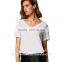 New arrival women solid color blank t shirt TS084