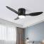 Low Profit DC Ceiling Fans With Remote Control Led Ceiling Lights