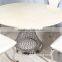 Modern stainless steel restaurant round dining table