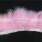 Handmade Pink Turkey Feather Trim For Party Dress Decoration