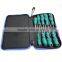 LAOA 9pcs High quality Cr-Mo steel screwdriver set with bag
