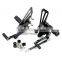 ARS-ZX250R/08 Top Quality Aluminum Adjustable Motorcycle Passenger Foot Pegs for Kawasaki NINJA 250R 08-12