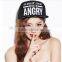 PU Embroidery Snapback Cap Hip-hop Hat Adjustable
