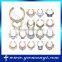 Beautiful Sparkling Different Color nose ring clip on with non piercing
