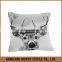 PLUS Retro Cotton Linen Square Vintage Throw Pillow Case Shell Decorative Cushion Cover Pillowcase Deer 18 "X18 "
