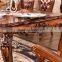 Restaurant luxury antique dinner daining table set import furniture from china