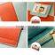 Contrast color low price ladies leather hand made wallet purse