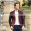 2016 New Fashion Red with Blue Slim Fit Design Blazer One Button Jacket Handsome Business italian blazer