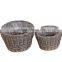 2 pcs beautiful design round wicker willow flower pots
