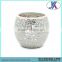 Mosaic clear glass candle holder with lid                        
                                                                                Supplier's Choice