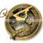 Brass Magnetic Direction Sundial Compass -pendant compass push button compass13327