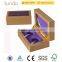 wrapped by PU velvet insert coin collection box