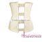 9 Steel Bones Zipper Hooks Beige Rubber Waist Training Corsets Wholesale