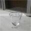 Mouth blown clear glass stemless cocktail glass