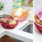 round design fruit plastic basket/unbreakable plastic basket/vegetable basket