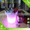 customized portable led ice cooler, acrylic wine cooler bucket