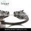 Chinese punk style gold plating alloy cuff bangle bracelet jewelry for unisex wholesale