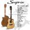 40" 41" inches Solid Spruce wood cheap price cutway acoustic guitar factory offer custom logo