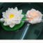 cheap glitter beautiful water floating led plastic artificial flowers