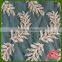 Leaf Design Sequined Beads Chemical Embroidery Fabric From China Supplier