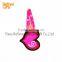 Creative Heart clip Personalized pvc rubber letter hairpin promotional gift