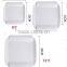 Porcelain white square salad dish plate for home and restaurant