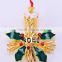 Gold Plated Light Christmas Candle Brooch