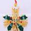 Gold Plated Light Christmas Candle Brooch