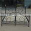 Modern and elegant metal double bed in white color