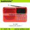 Hot new gadget D-68E portable mini speaker with fm radio